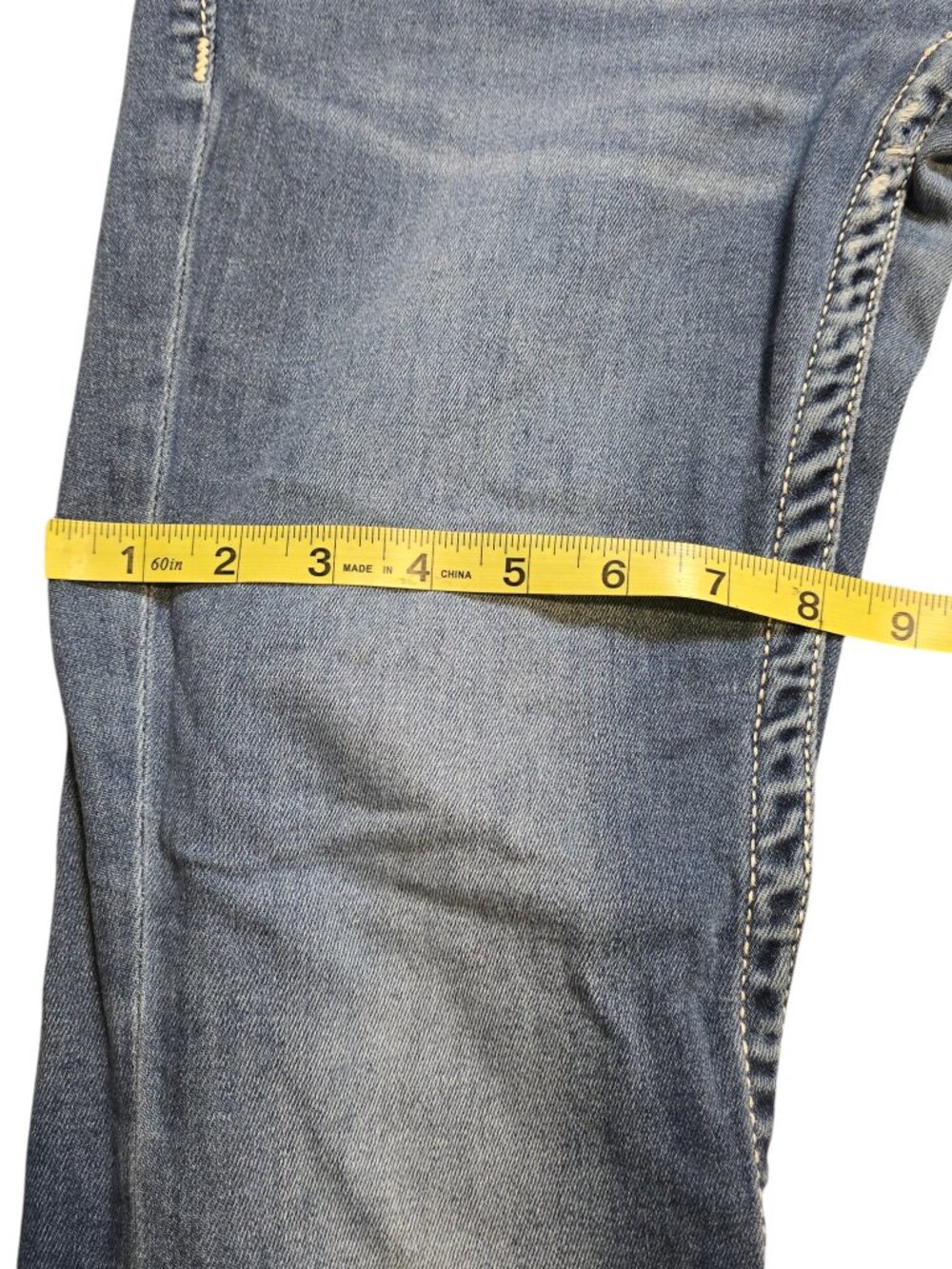 Vigoss Women’s Y2K Low Rise Heritage Fit Slim Boot Cut Mid Wash Jeans 8 - Picture 5 of 16